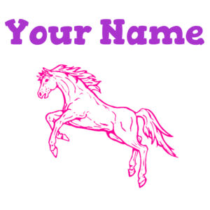 Personalised "horse" pillow case Design
