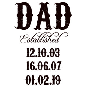 Kids Dates of Birth Frosted Beer Mug Design